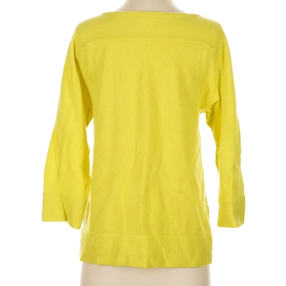J. Crew Cashmere Chartreuse Crew Neck Sweater Size S